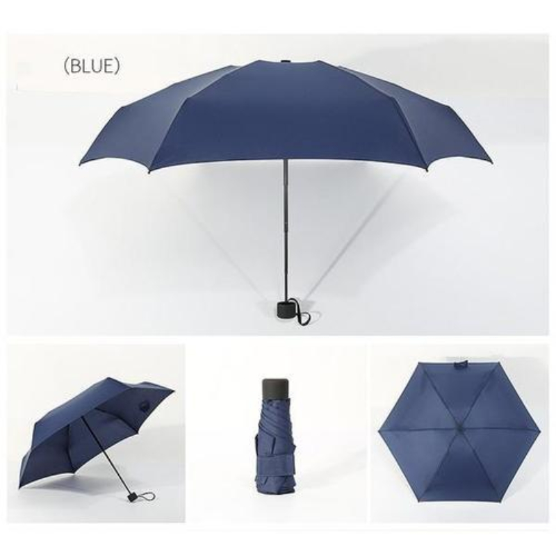 1pcs Mini Pocket Umbrella Women UV Small Umbrellas 180g Rain Women Waterproof Men Sun Parasol Convenient Girls Travel