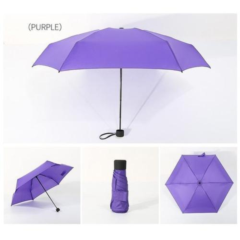 1pcs Mini Pocket Umbrella Women UV Small Umbrellas 180g Rain Women Waterproof Men Sun Parasol Convenient Girls Travel
