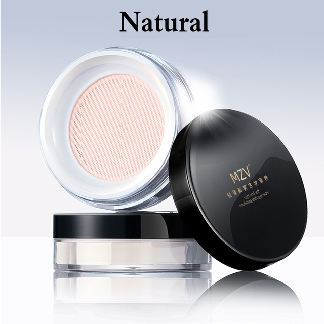 Loose Powder with Puff Mineral Waterproof Matte Setting Powder Finish Makeup Oil-control Women's Professional Cosmetics