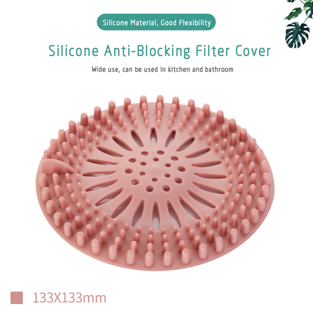 1Pcs Sink Anti-blocking Floor Drain Cover Shower Drain Strainer Hair Catcher Filter Kitchen Sink Strainer Bathroom Accessories