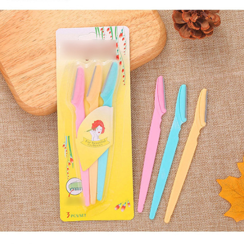 Touch-Up Multipurpose Exfoliating Dermaplaning Tool, Eyebrow Razor, and Facial Razor with Precision Cover, 3 Count