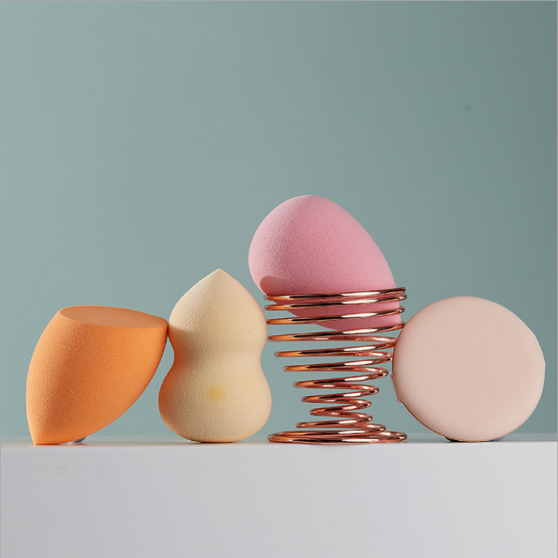 Cosmetic Puff Kit with metal holder Makeup Sponges Set Water Drop Sponge Puff 3 shapes Cosmetic Sponge Makeup Brush
