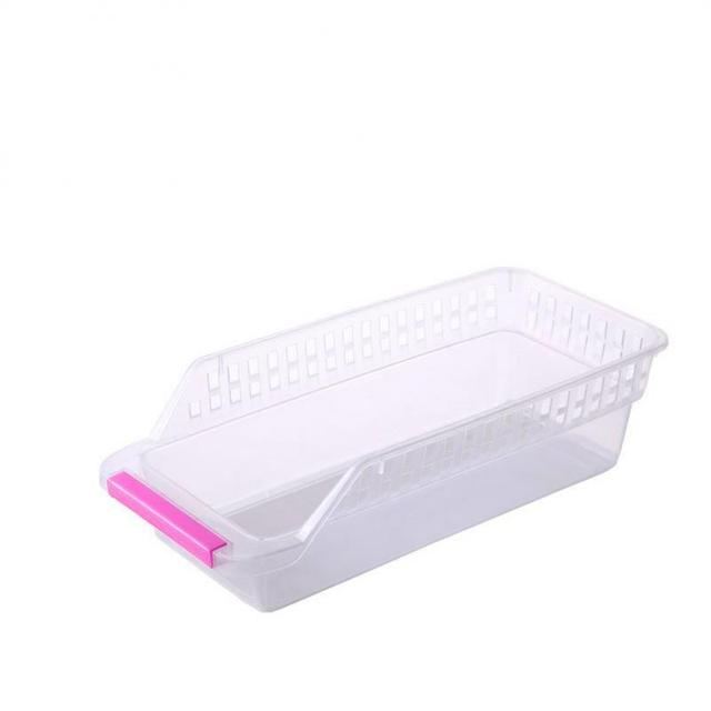 1Pcs Fridge Organizer Storage Box Refrigerator Drawer Plastic Storage Container Space Saver Food Holder Kitchen Accessories