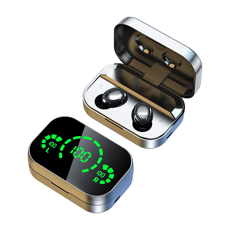 YD04 TWS Earphone Bluetooth Wireless Headphone Hifi Stereo Sports Games Waterproof Headset With Intelligent Digital Display
