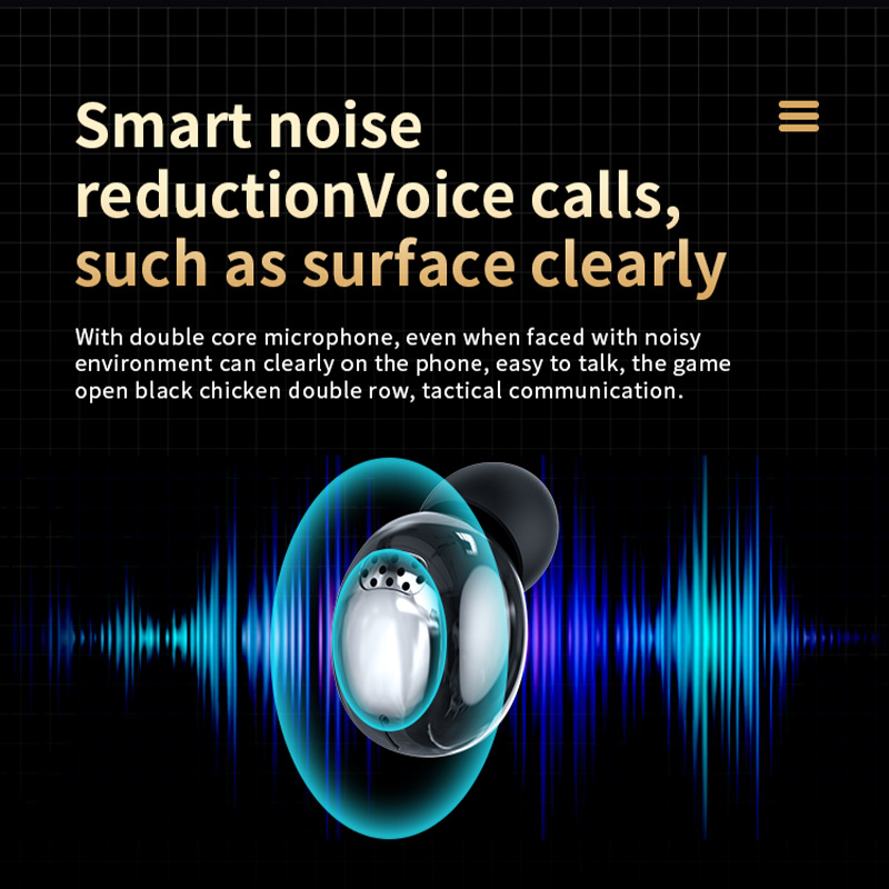 YD04 TWS Earphone Bluetooth Wireless Headphone Hifi Stereo Sports Games Waterproof Headset With Intelligent Digital Display