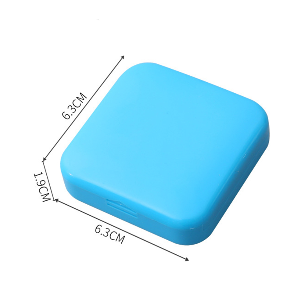 Portable Pill Cases Travel Dispen Storage Container Colorful Drug Dispenser 2 Grid Medicine Pill's Box Tablets Storage Organizer