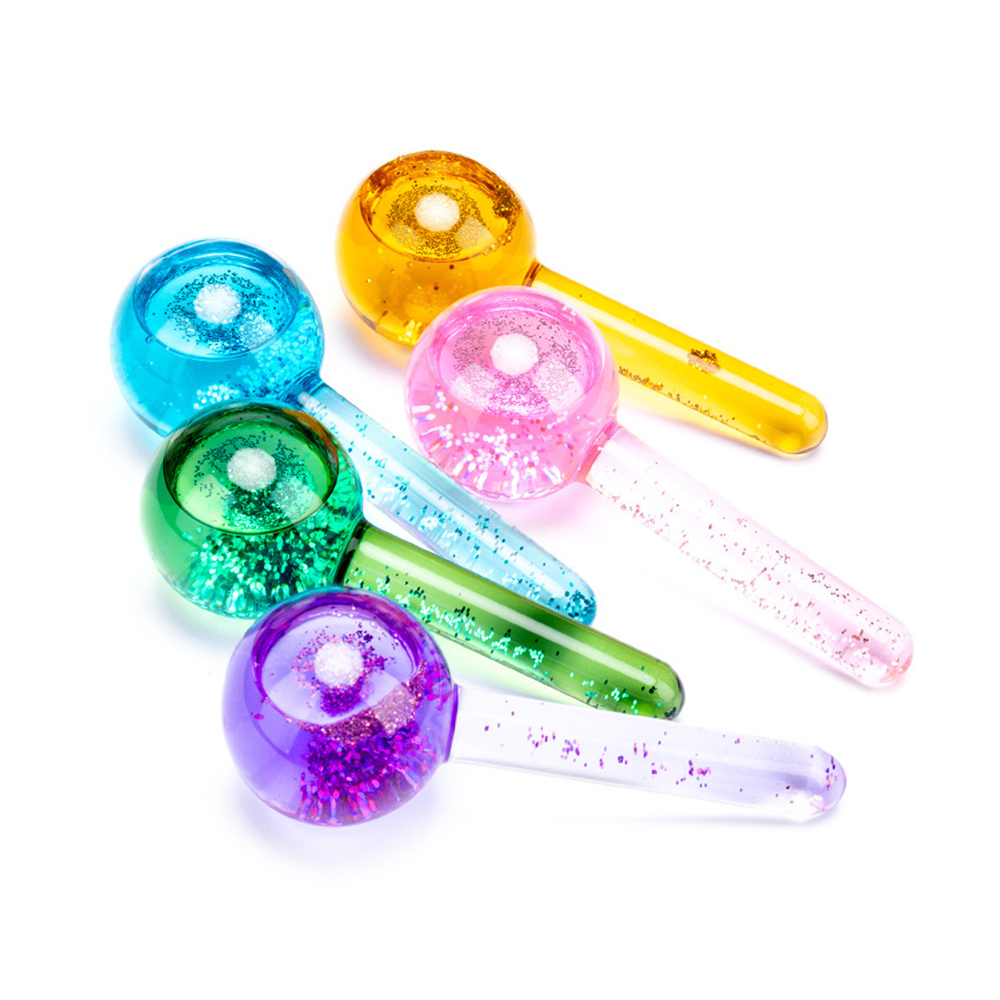 1PCS Ice Globe Cool Ball Massager for Face Anti Wrinkles Aging Facial Roller Eye Massage Body Neck Care Beauty Slimming Tool