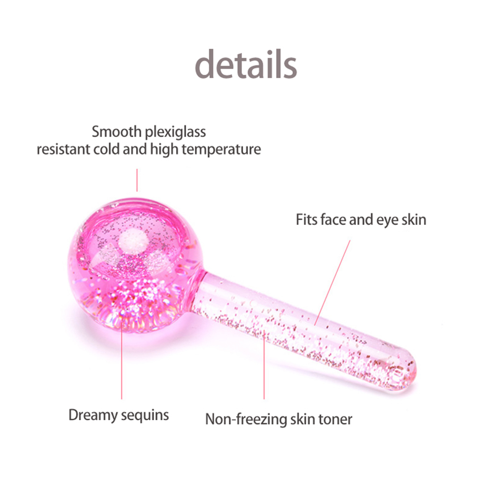 1PCS Ice Globe Cool Ball Massager for Face Anti Wrinkles Aging Facial Roller Eye Massage Body Neck Care Beauty Slimming Tool
