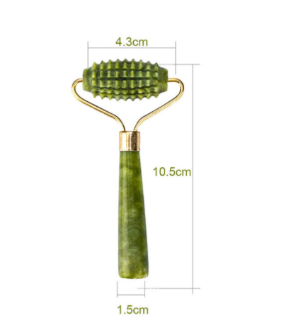 Face Natural Jade Stone Facial Natural Scraper Massager Jade Roller for Face Lifting Gua Sha Body Back Slimming Massage Roller