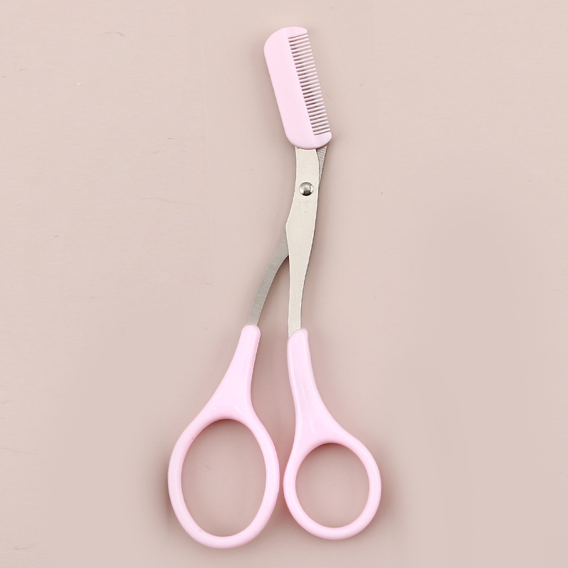 Eyebrow Scissors Scissor with Comb Facial Hair Removal Grooming Shaping Shaver Cosmetic Eyebrow Trimmer Makeup Accessories