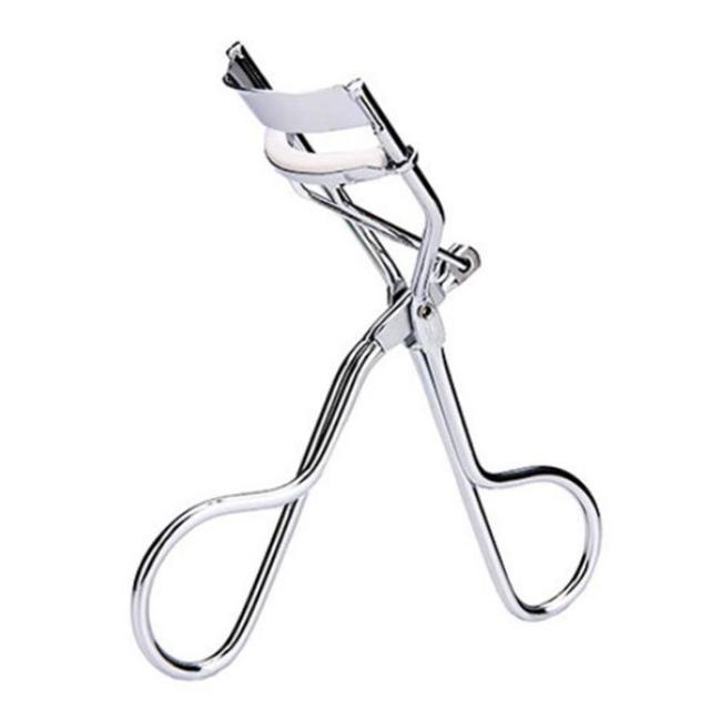 Handheld Durable Portable Long Lasting Metal Silicone Strip Silver Eyelash Curler Clip Big Eye Cosmetic Tools Women Accessories