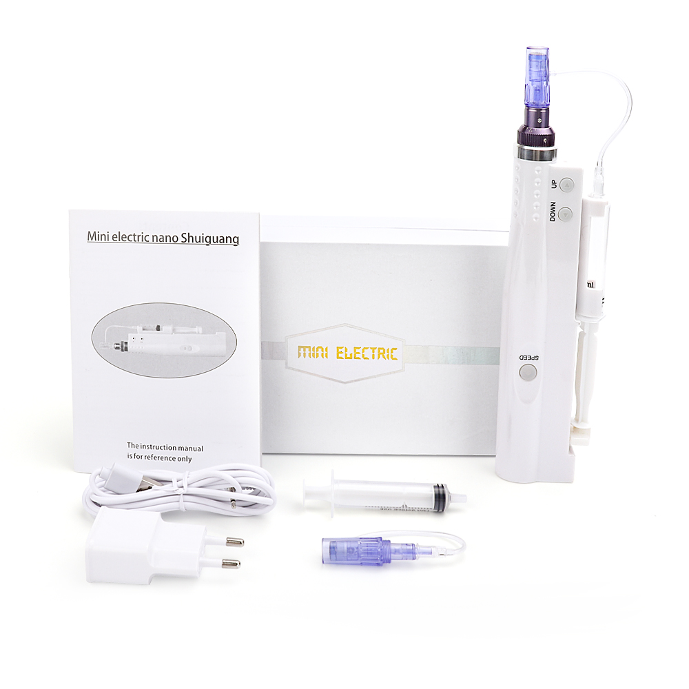 2 in 1 Hydra Injector Derma Pen Nano Mesotherapy Microneedle dr Pen Mesogun Portable Smart Injector Pen Facial Treatment Machine