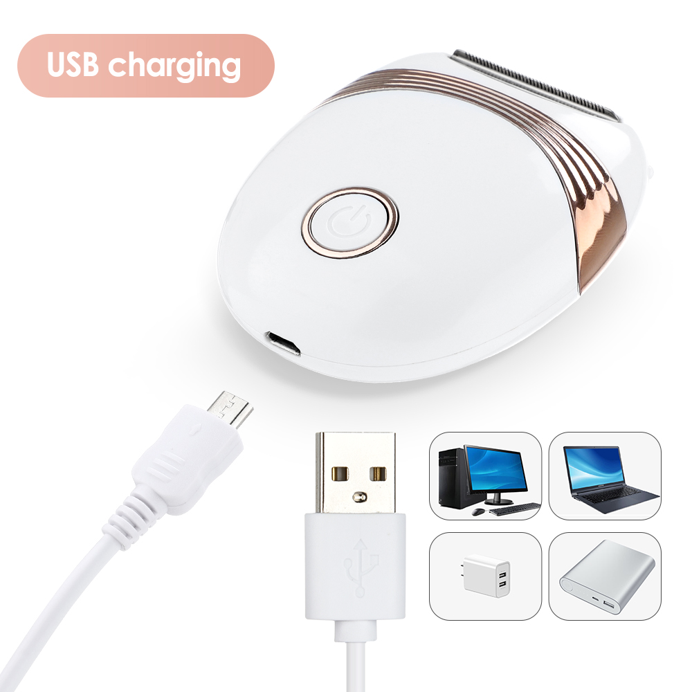 Women Electric Epilator USB Rechargable Shaver Bikini Underarm Leg Face Hair Removal Trimmer Body Depilador Safe Shaving Machine