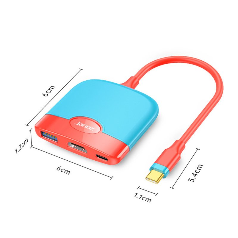 USB Type C Switch Dock for Nintendo Switch 4K HDMI-compatible 100W PD Laptop Docking Statios Charging USB 3.0 Hub for Macbook