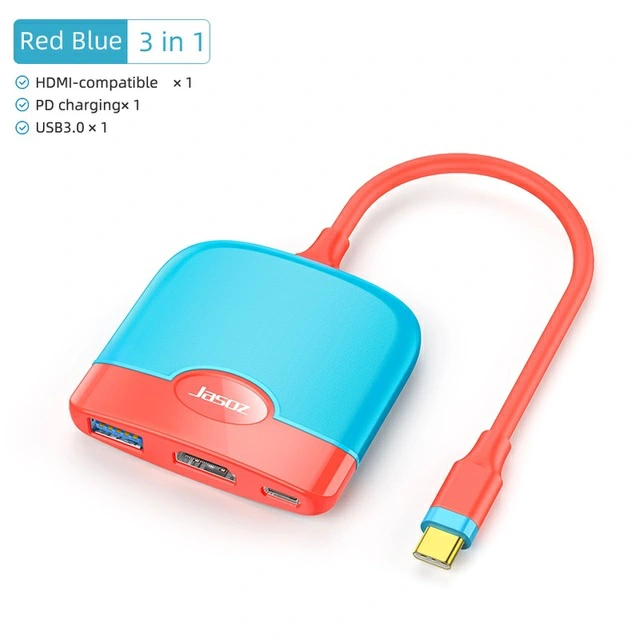 USB Type C Switch Dock for Nintendo Switch 4K HDMI-compatible 100W PD Laptop Docking Statios Charging USB 3.0 Hub for Macbook