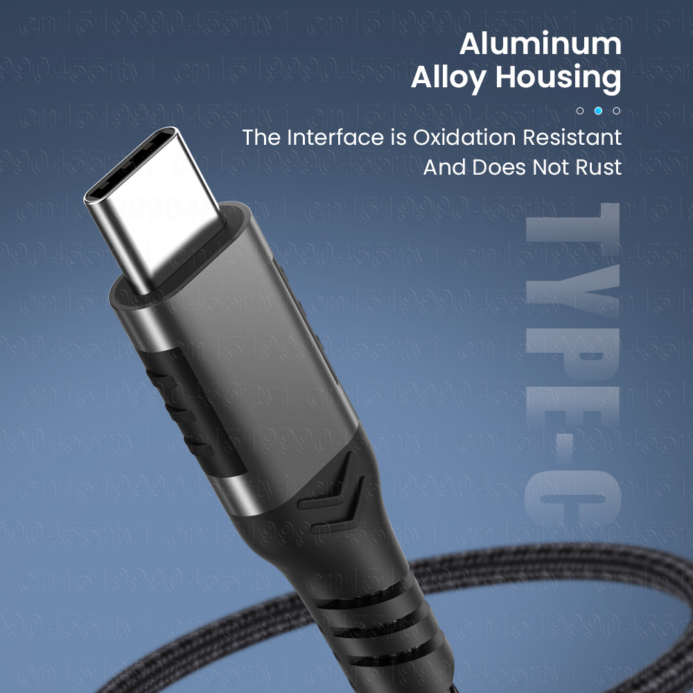 60W USB Type C Cable For Samsung S20 S21 Xiaomi POCO Huawei Fast Charging Wire Cord USB-C Charger Mobile Phone USBC Type-C Cable 1M