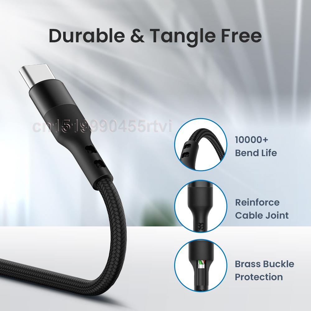 5A Fast Charging USB Data Cable Micro USB Type C Phone Charger Kable 1M Braided Cord For Samsung S10 Xiaomi 10 Redmi K40