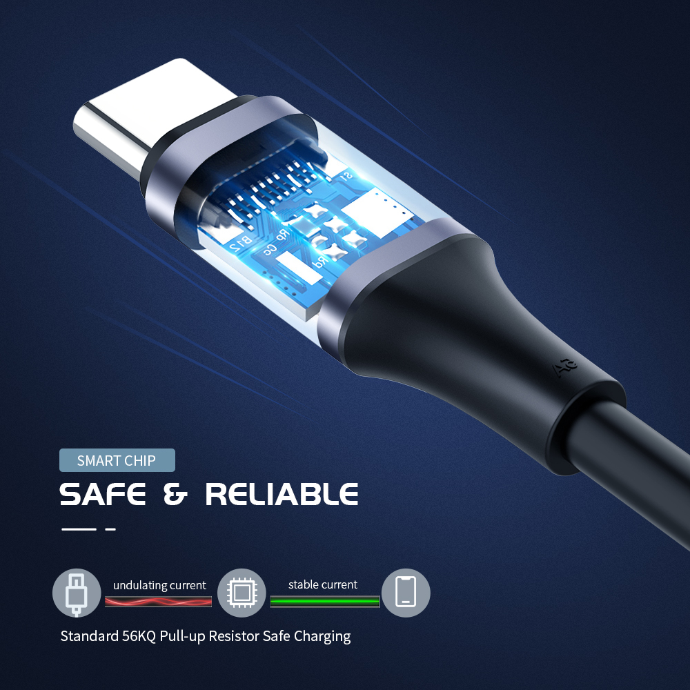 60W/100W PD QC4.0 5A Fast Charging Type-C Cable USB C To Type C Straight/Elbow Nylon/TPE Kable Cord For Macbook Huawei Xiaomi