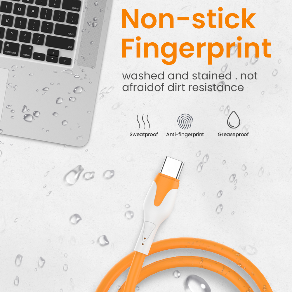 3A Fast Charging USB Cable USB A To Type-C/Micro USB Phone Charger Kable 2m Liquid Silicone Data Cord For Xiaomi Redmi Samsung