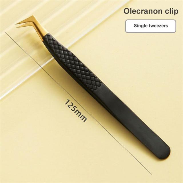 1 Pcs Tip Flat Eyebrow Tweezers Stainless Steel Dolphin Tip Tweezers 7 Word Eagle Tip Tweezers Beauty Makeup Tools Accessory