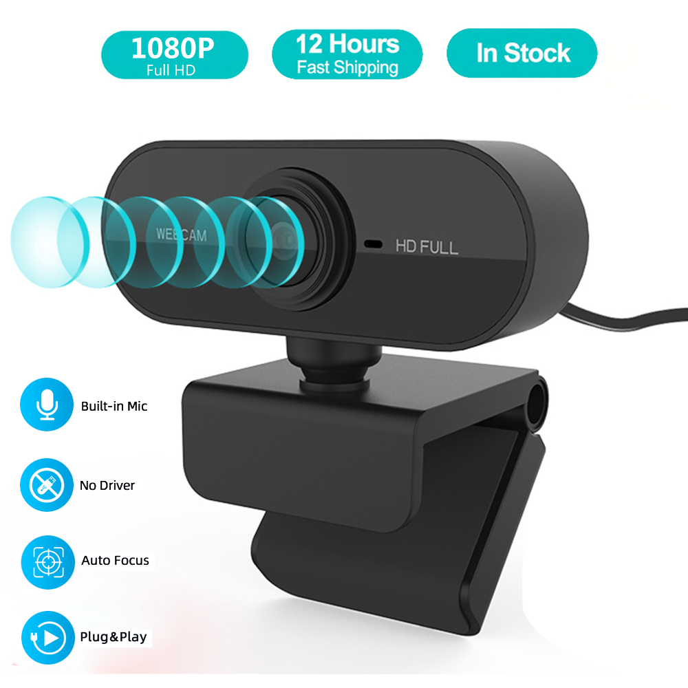 1080P Full HD Web Camera With Microphone USB Plug Web Cam For PC Computer Mac Laptop Desktop  Mini Camera