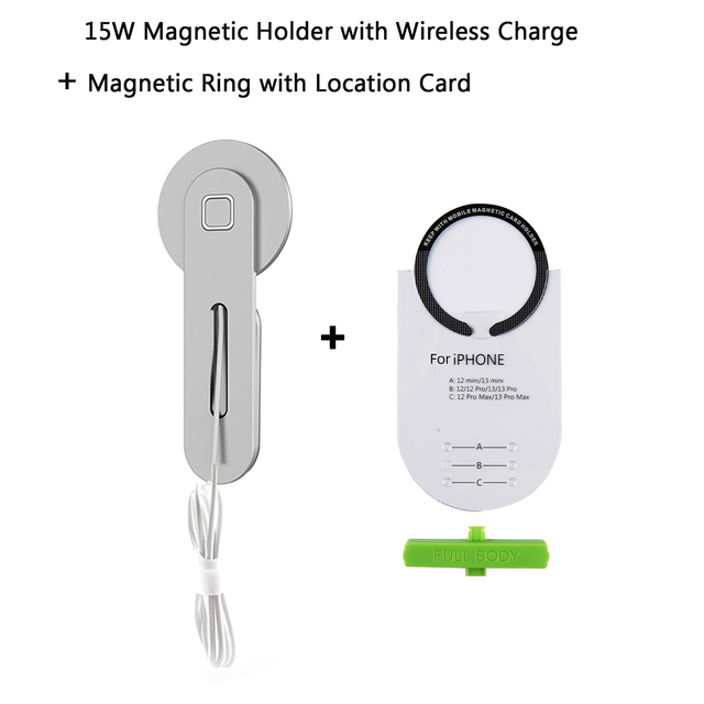 15W Magnetic Wireless Charger for MagSafe iPhone 14 13 12 Pro Max iPad iMac Screen Support Laptop Phone Holder Monitor Bracket