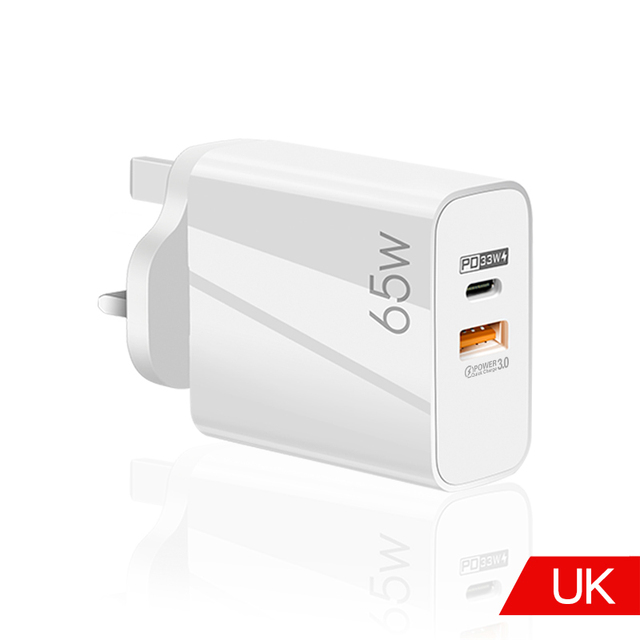 PD 65W GaN Fast Charger Portable Quick Charge QC3.0 USB Type C Charger For MacBook Laptop iPad Phone
