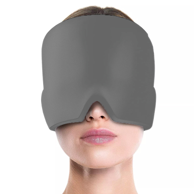 Reusable Head Ice Pack Adjustable Gel Cold Pack Head Wrap Migraine Relief & Tension Headache Relief Migraine Cap Head Massager