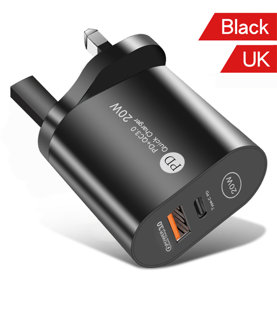 36W Quick Charge 3.0 3 USB Charger EU US UK Fast Wall Mobile Phone Charger