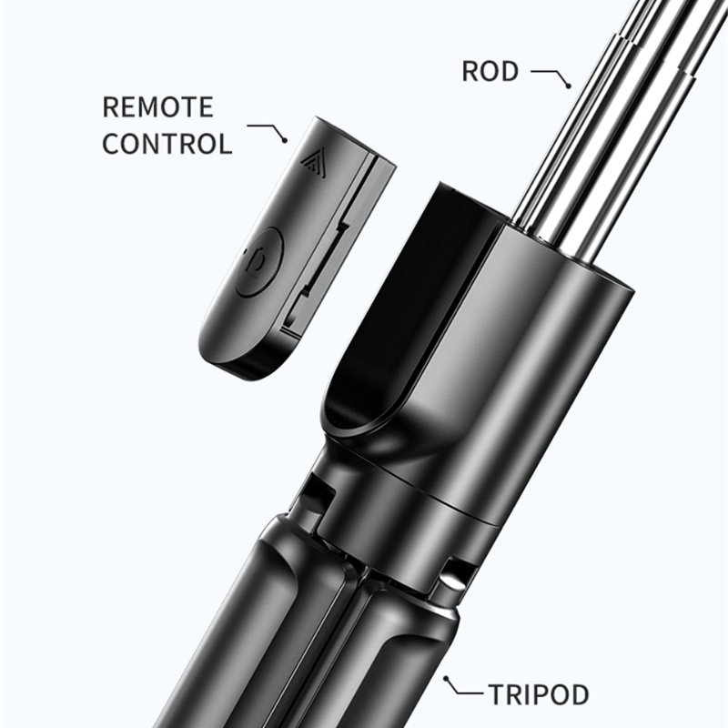 Bluetooth-Compatible Selfie Stick Mobile Phone Holder Handle Retractable Portable Multifunctional Tripod For Phone