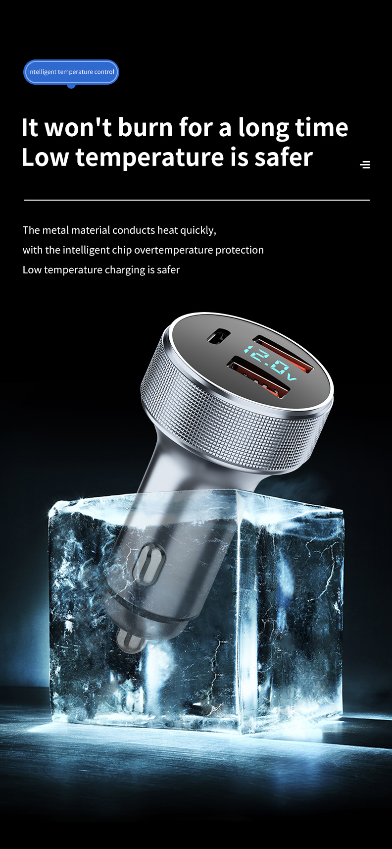 5V3A USB Car Charger PD USB Type C Dual Port USB Phone Charger Fast Charging for IPhone 13 Xiaomi Samsung IPad Laptops Tablets