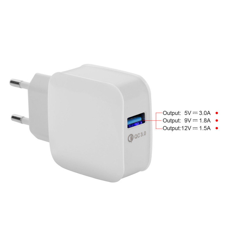 Quick Charge 3.0 USB Charger Universal QC 3.0 20W Fast Charging Adapter Wall Mobile Phone Charger For iPhone Samsung Xiaomi