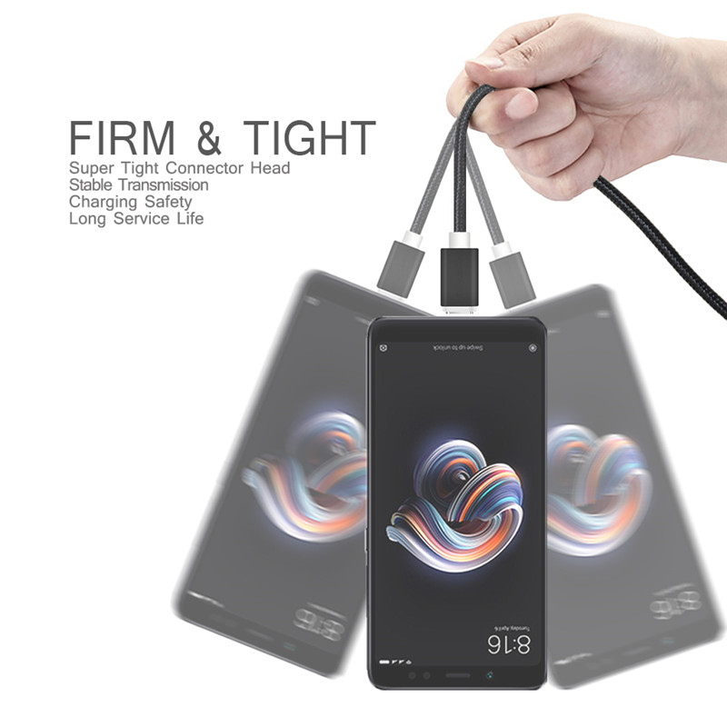 Micro USB Fast Charger Cable For Xiaomi Redmi 5 5A 6 6A 7 7A Huawei P Smart Plus Y9 2019 Y8S Y6P Data Sync Charging Cable