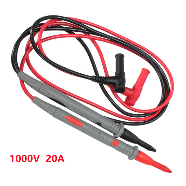 Multimeter Test Leads Universal Cable AC DC 1000V 20A 10A CAT III Measuring Probes Pen for Multi-Meter Tester Wire Tips