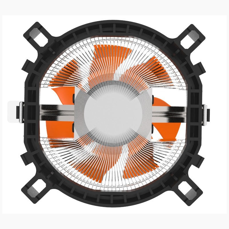 Computer CPU cooler RGB 120mm PWM 4-pin PC radiator Intel LGA 1156 1155 AMD AM3 CPU cooling fan silent down blowing fan