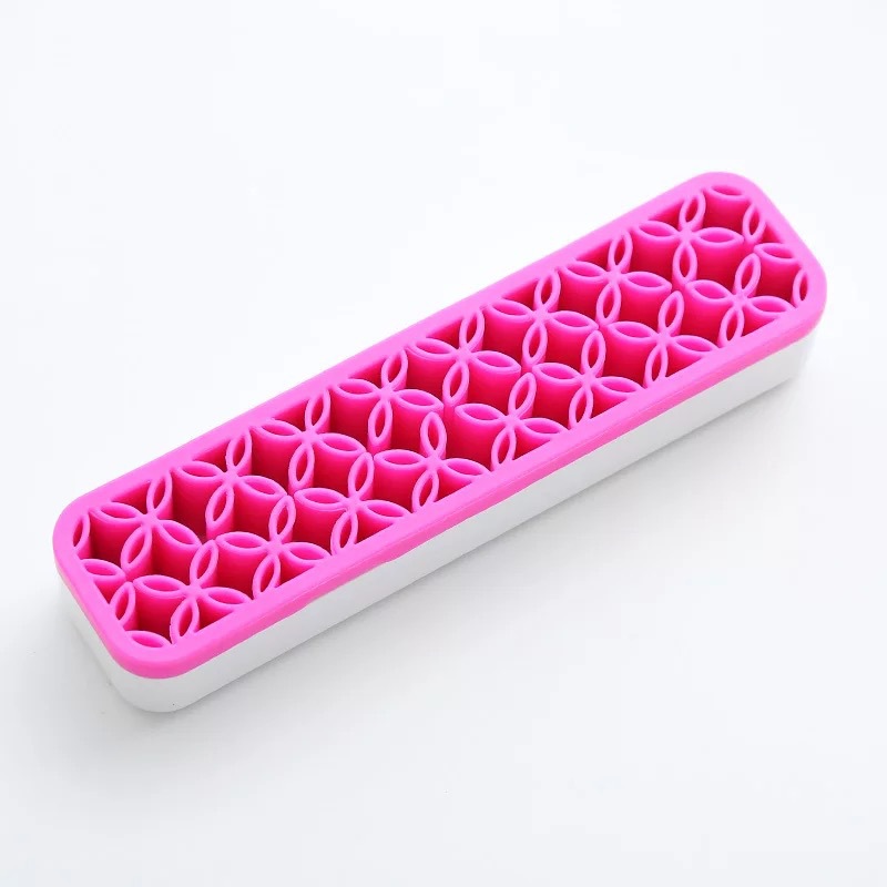 Silicon Nail Brush Makeup Brush Display Stand Rack Storage Case Brush Drying Shelf Brush Holder Make UP Holder Organizer