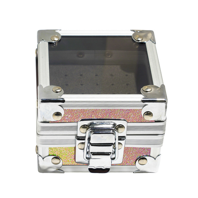 25 Slots Aluminum Nail Art Grinding Head Bit Holder Displaying Storage Box Nail Drill Bits Holder Container Stand Display Rack