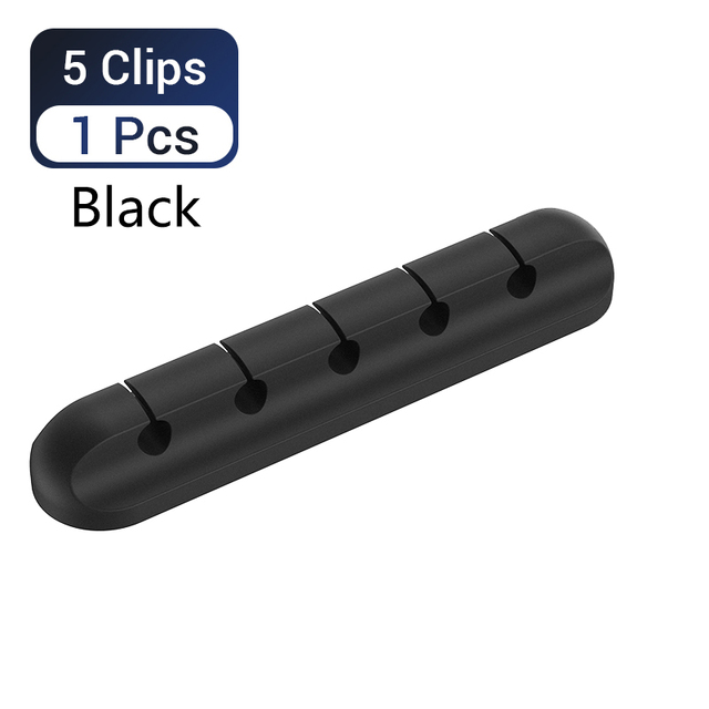 Cable Organizer Silicone Winder USB Charging Cable Organizer Holder For Mouse Keyboard Headphone Wire Organizer Clips Cord