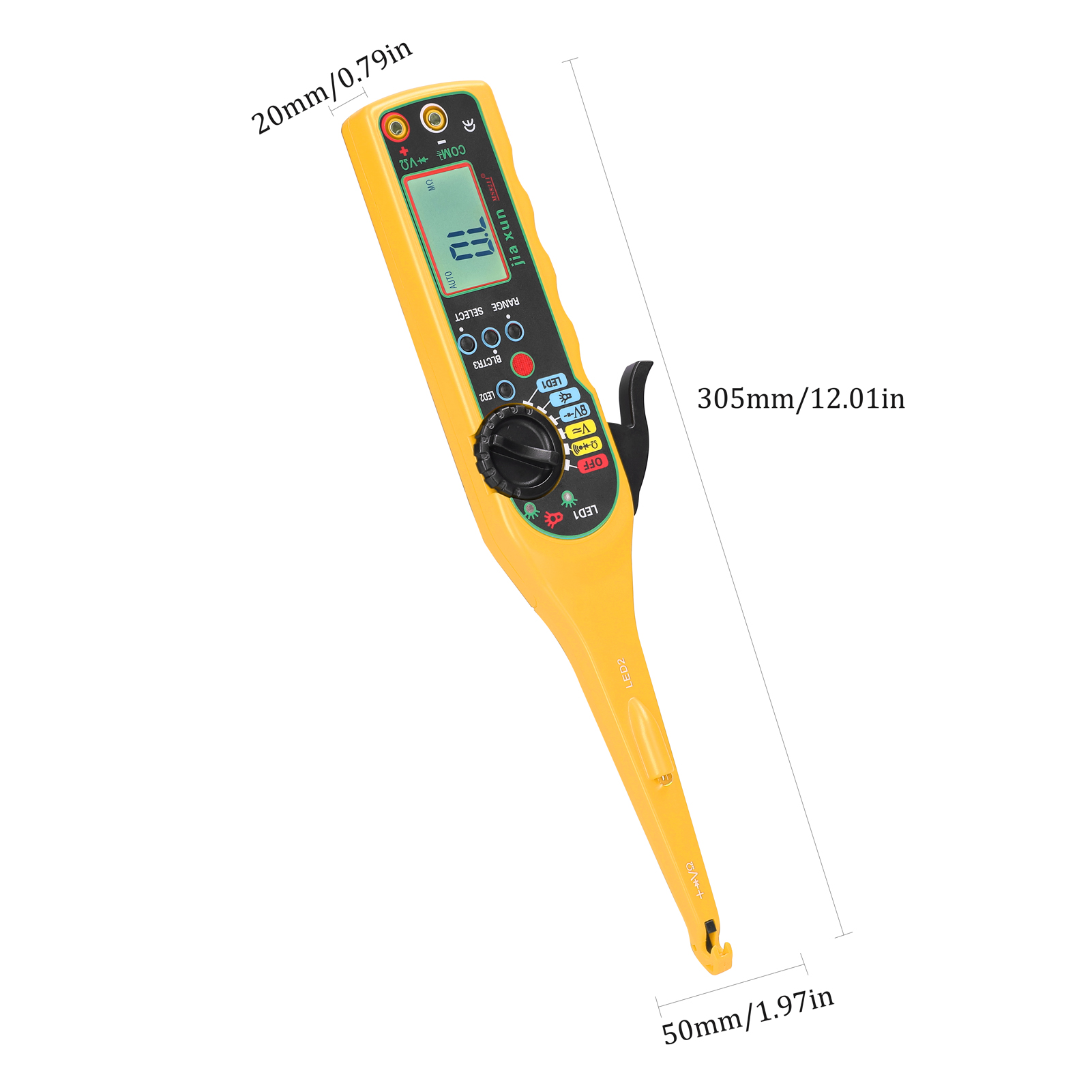 Car Auto Circuit Tester Multimeter Auto Repairs Multimeter Automatic Ranges Resistance Voltage Diode 24V LED Dual Test Lamp