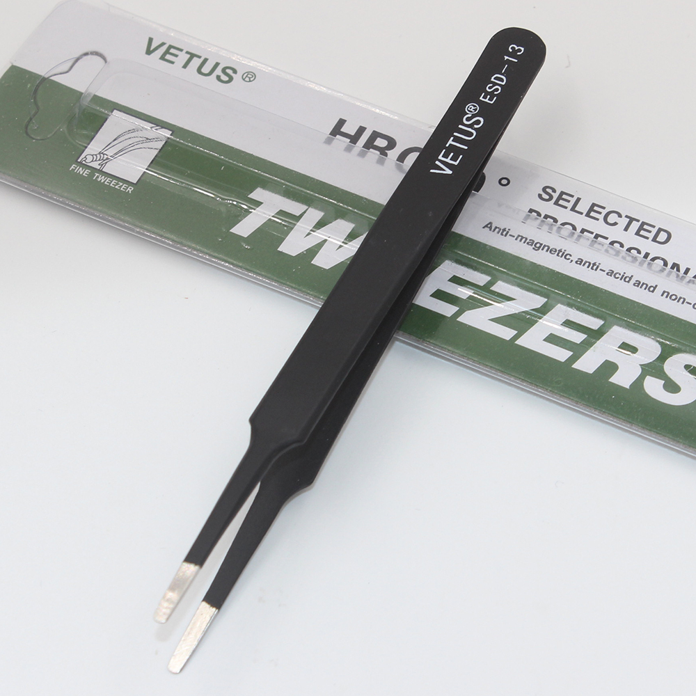 1pcs Anti-static ESD 10-17 Tweezers Set For Soldering Station Welding Assist Tools (ESD-10 11 12 13 14 15)