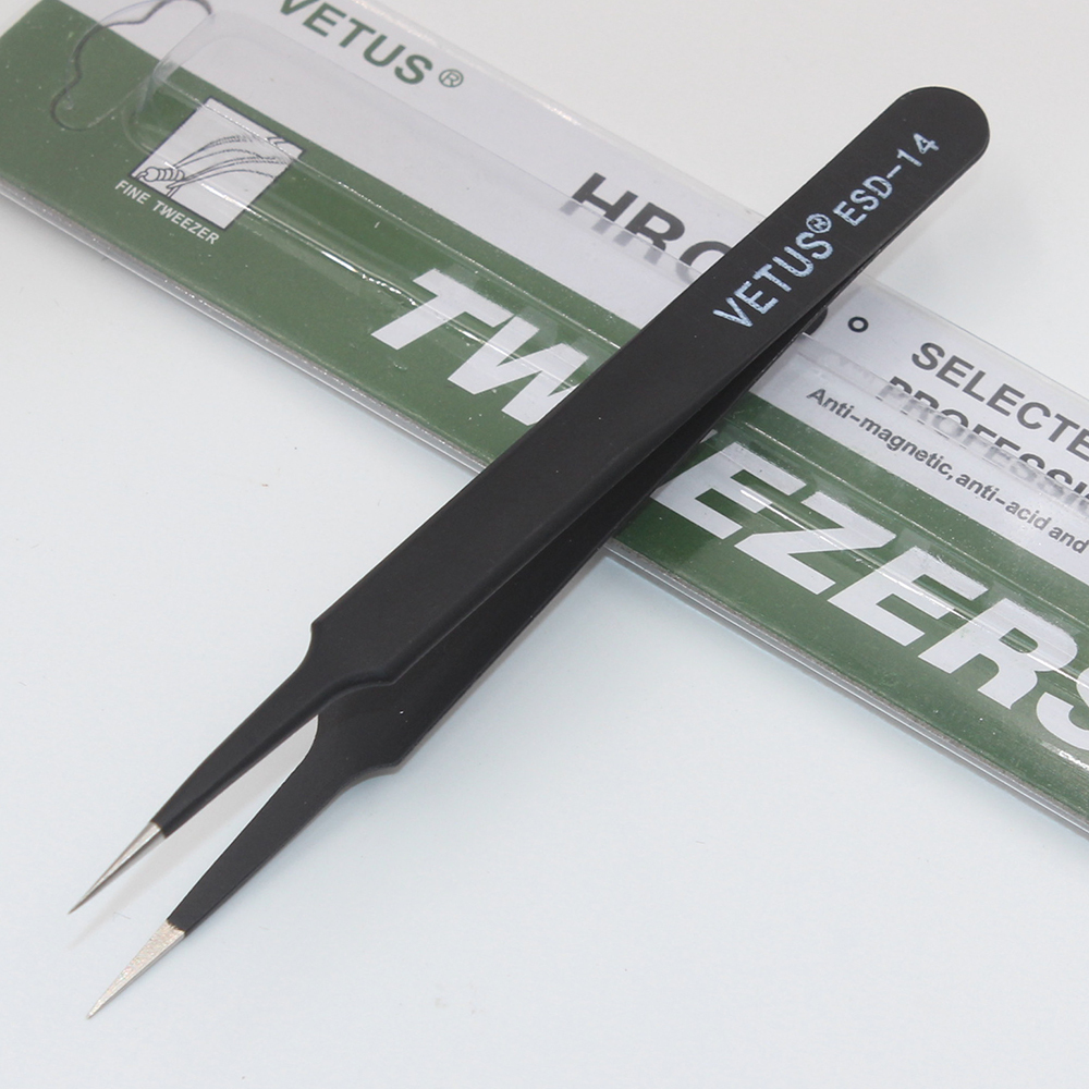 1pcs Anti-static ESD 10-17 Tweezers Set For Soldering Station Welding Assist Tools (ESD-10 11 12 13 14 15)
