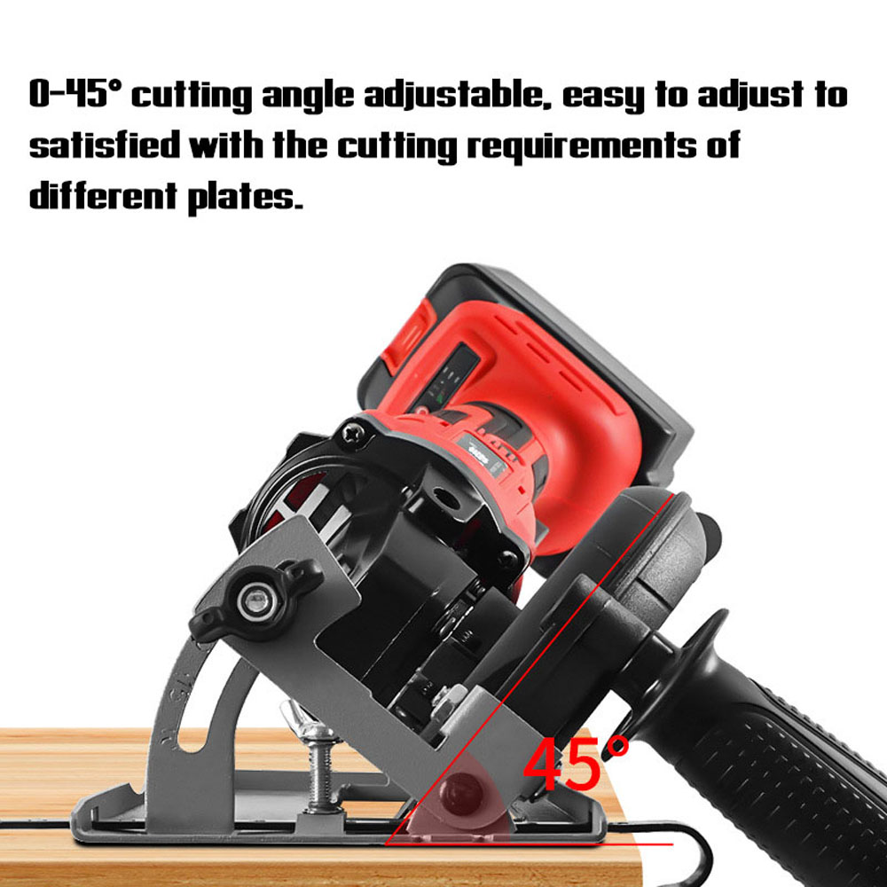 0-45° Angle Adjustable 0-40mm Cutting Depth Adjustment Positioning Bracket Angle Grinder Retrofit Cutting Machine Slotting Base