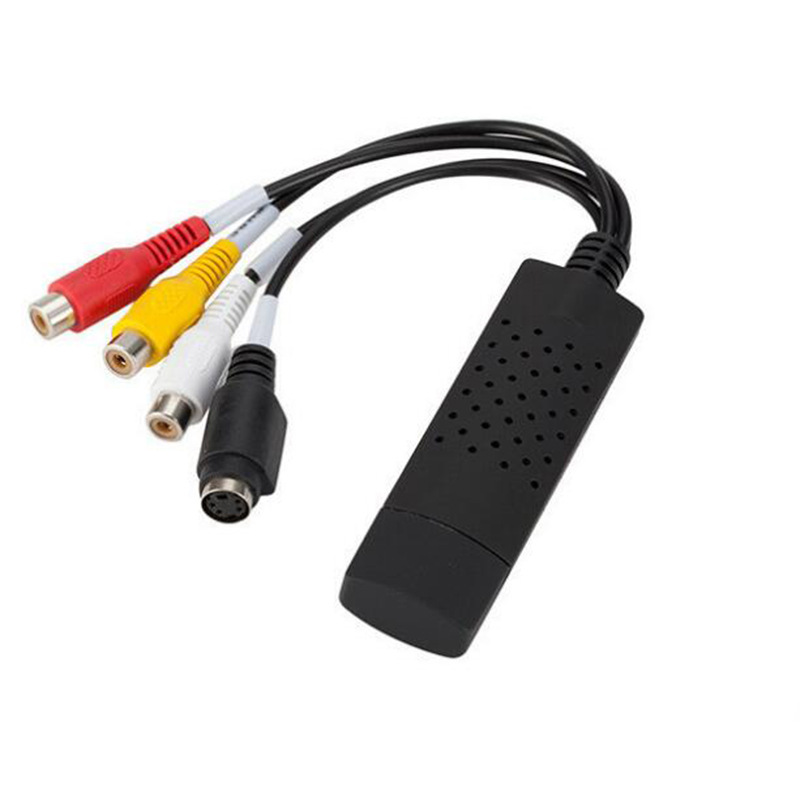 Single USB Acquisition Card VHS To Digital Converter USB 2.0 Video Converter Audio Capture Card VHS Box VHS VCR TV To Digital Converter Support Win7/8/10