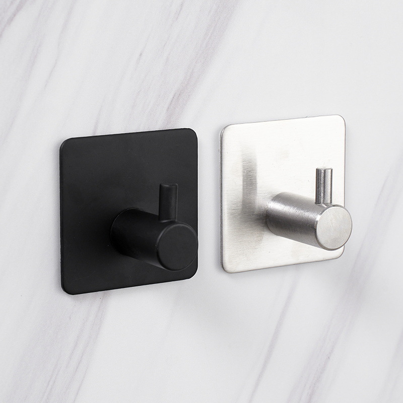 3pcs Self Adhesive Wall Hooks Multi-Purpose Hook for Key Coat Handbag Bathroom Towel Holder Hanging Hook Kitchen Tool Accessorie