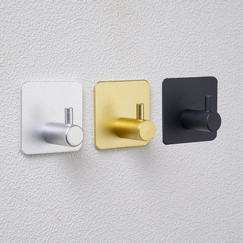 3pcs Self Adhesive Wall Hooks Multi-Purpose Hook for Key Coat Handbag Bathroom Towel Holder Hanging Hook Kitchen Tool Accessorie