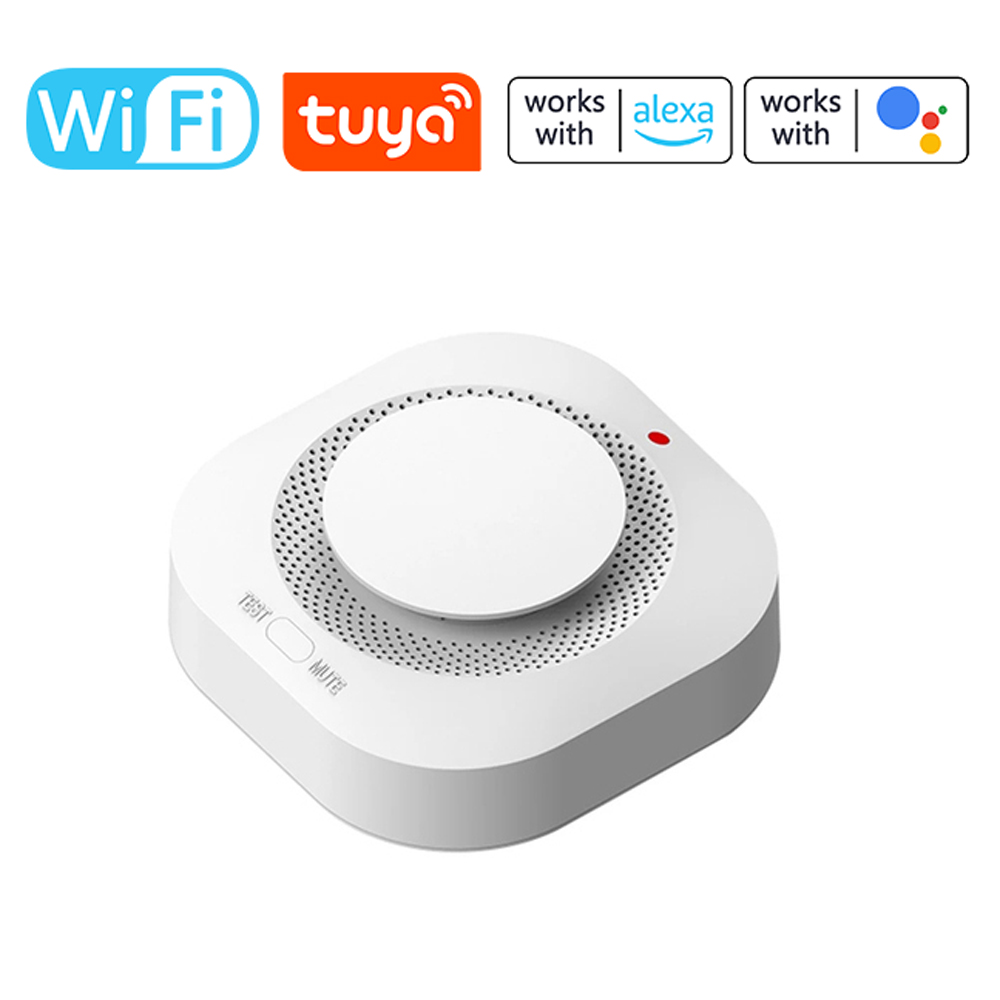 Household Intelligent WiFi Smokes Alarm Fire Smokes Sensors phone APP Notification Warning Real-time Smokes Sensors Alarm