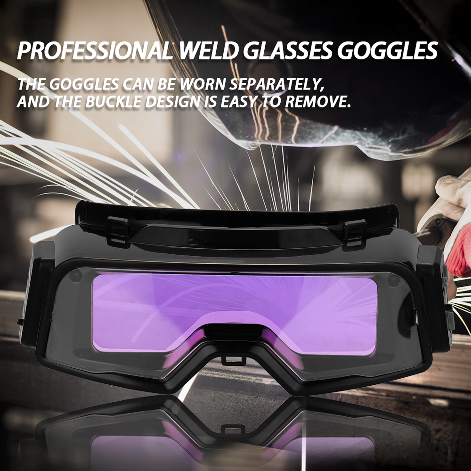 Auto Darkening Welding Goggles Professional Weld Glasses Goggles Multifunction Welding Antiglare Protections