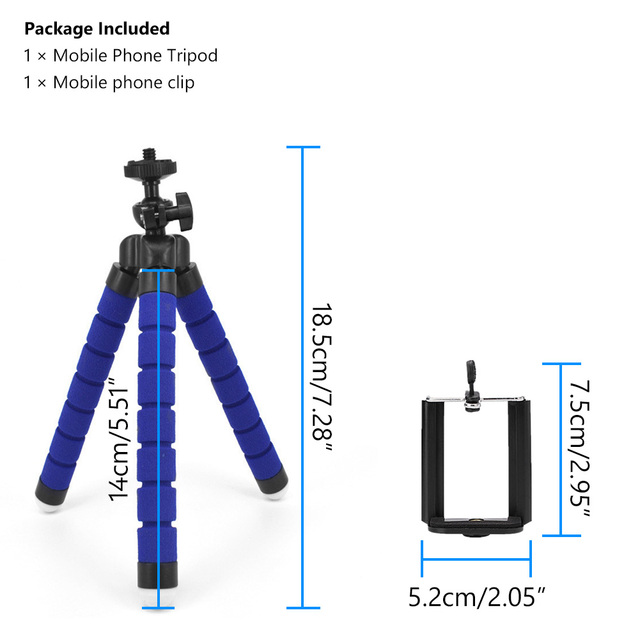 Camera Phone Tripod Portable Adjustable Stand Mount Holder Clip Bluetooth-compatible Remote Control For Cellphone Mobile Phone
