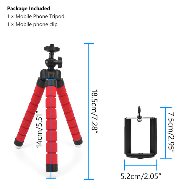 Camera Phone Tripod Portable Adjustable Stand Mount Holder Clip Bluetooth-compatible Remote Control For Cellphone Mobile Phone