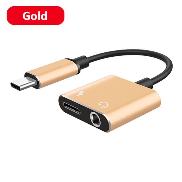 Type-C Convertor USB Type C Charging Cable 3.5mm Audio Earphone Headphone Adapter For Xiaomi For Huawei honor LG Mobile Phone